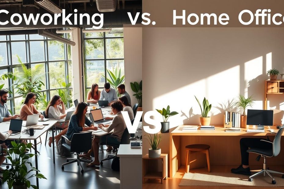 Coworking vs Home Office onde a produtividade é maior